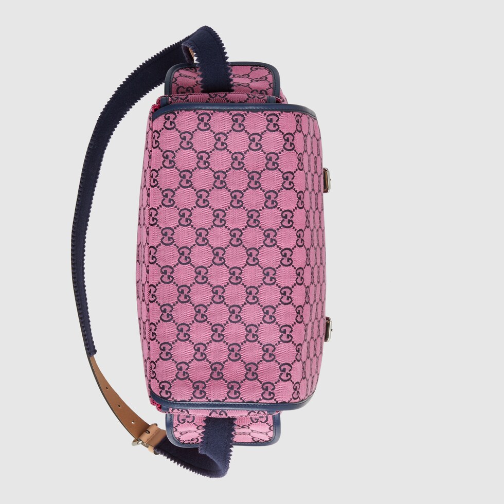 GG Multicolour canvas diaper bag in Pink and blue GG canvas GUCCI® PL