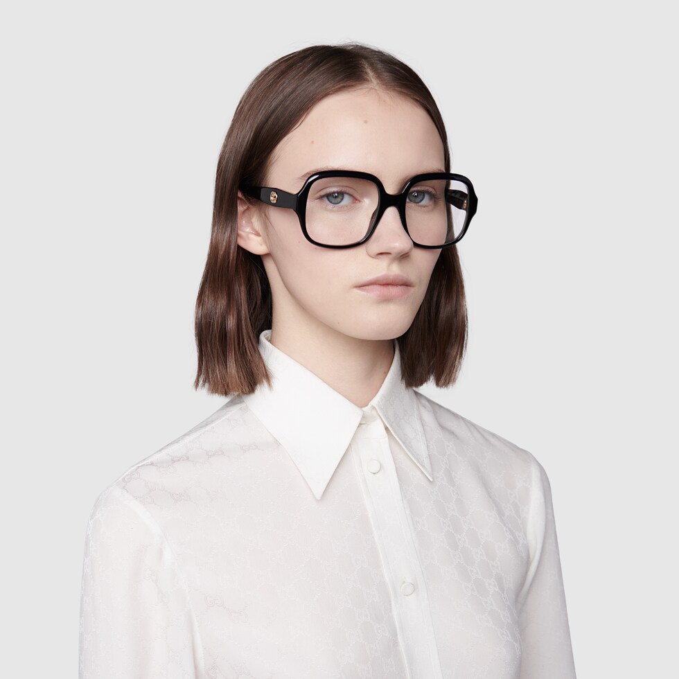 gucci oversized optical frames