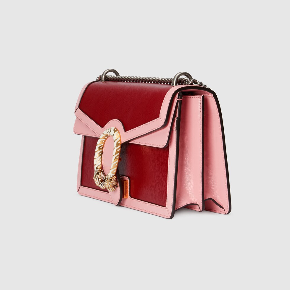 Dionysus small shoulder bag in red and pink leather GUCCI® AE