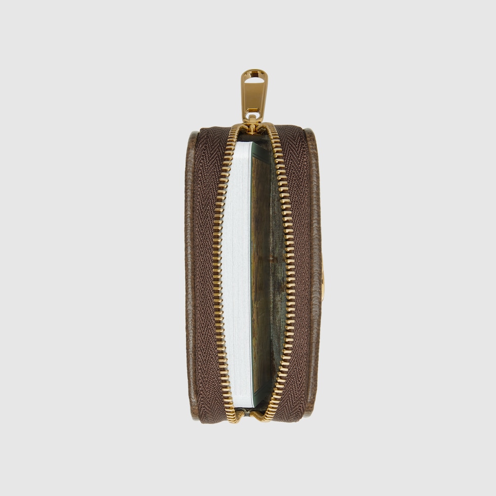 Card set with Double G in beige and ebony GG Supreme | GUCCI® US