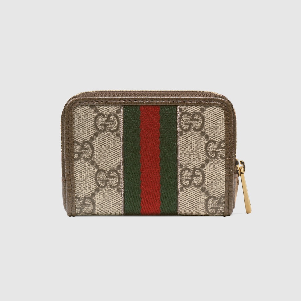 Card set with Double G in beige and ebony GG Supreme | GUCCI® Canada