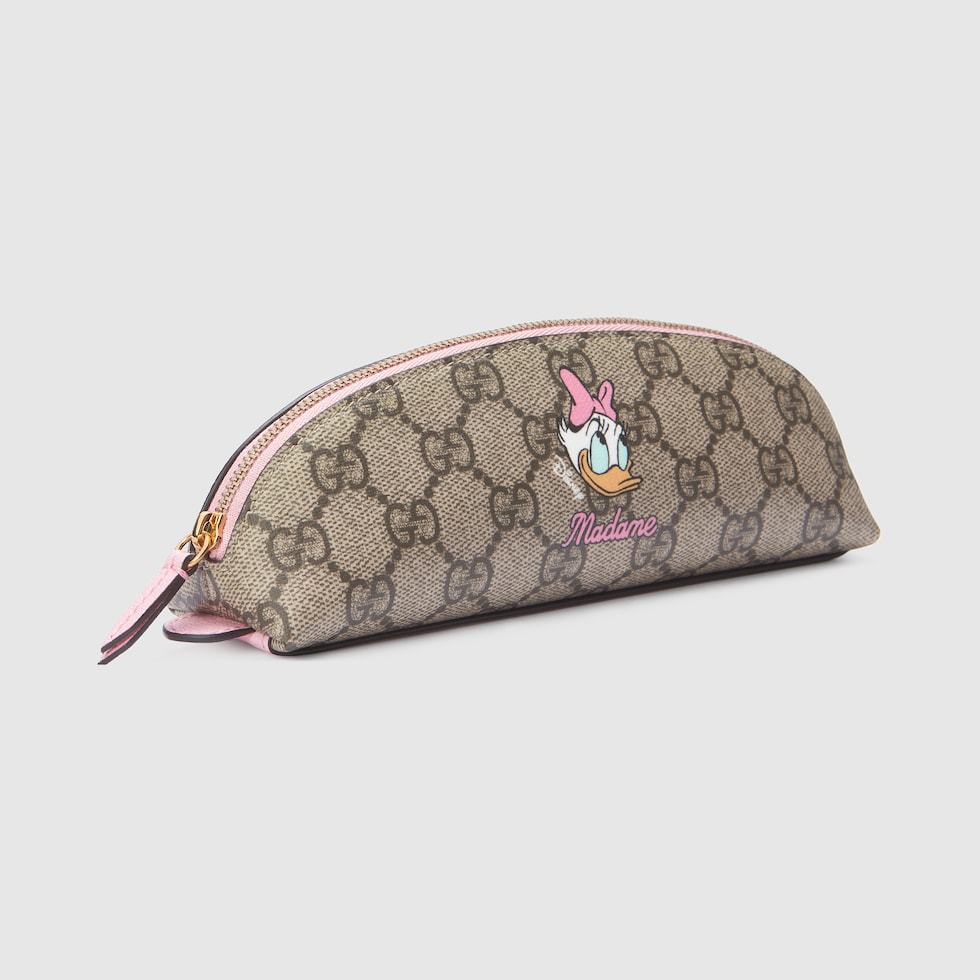 DISNEY（ディズニー）x GUCCI デイジーダック ペンケースベージュ