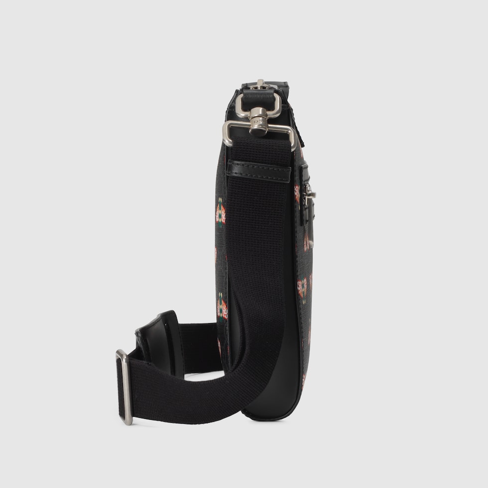 Gucci Bestiary messenger bag with bees in black GG Supreme GUCCI® DK