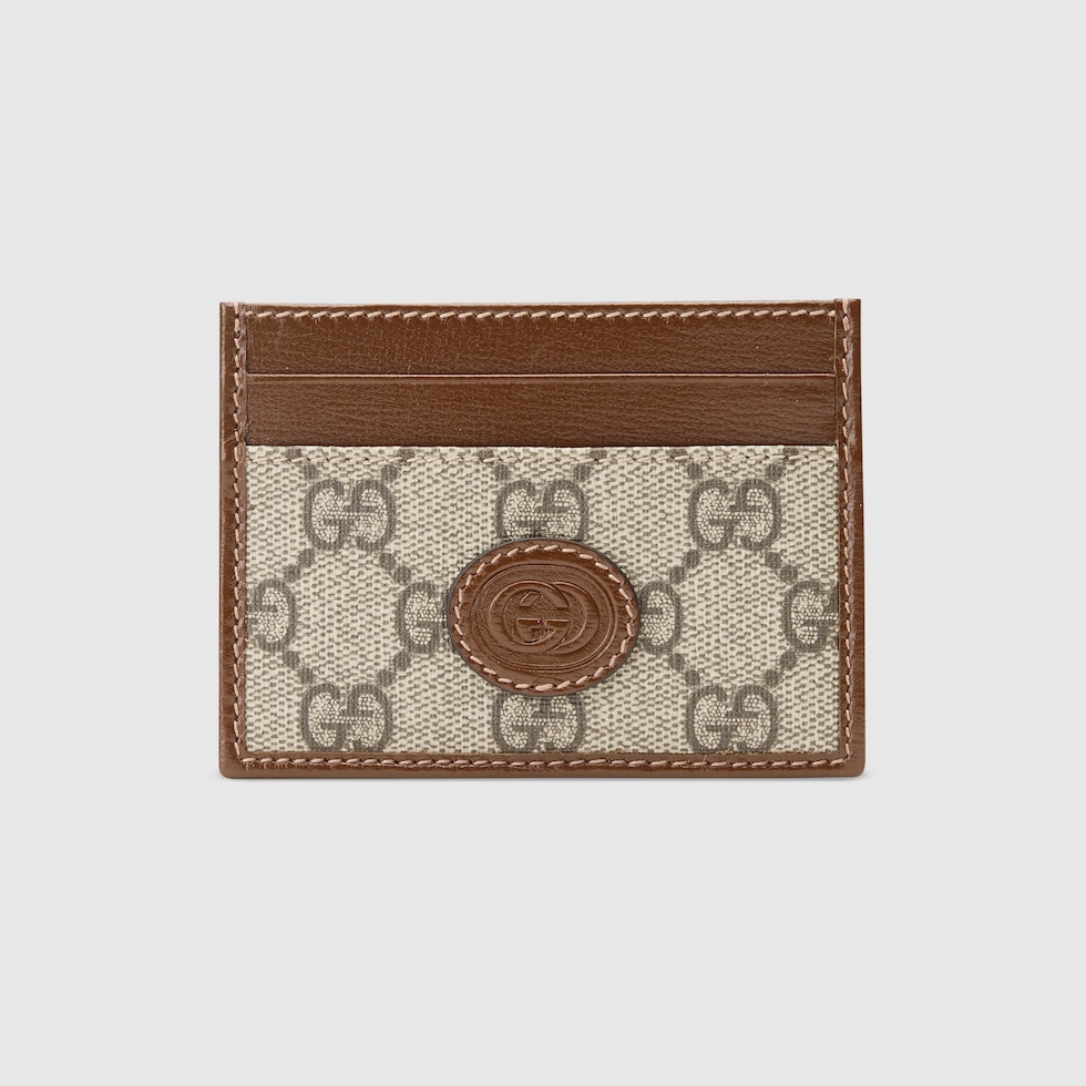 3188】GUCCI グッチ レザー 310598・0959 インターロッキング カード