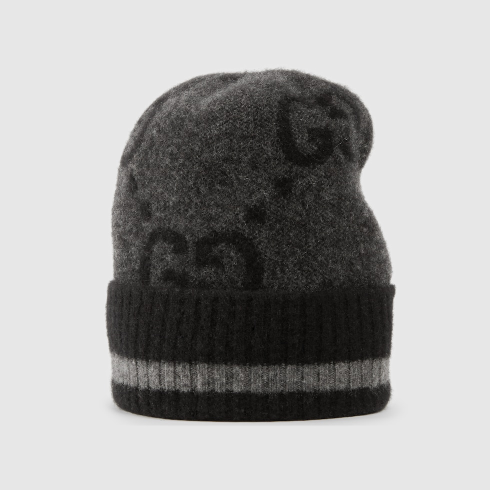 限定GUCCI GGケーブルニット フェドラハット　ブラックM(57) GUCCI】グッチ フェドラハット 576587 ハットレディース GG