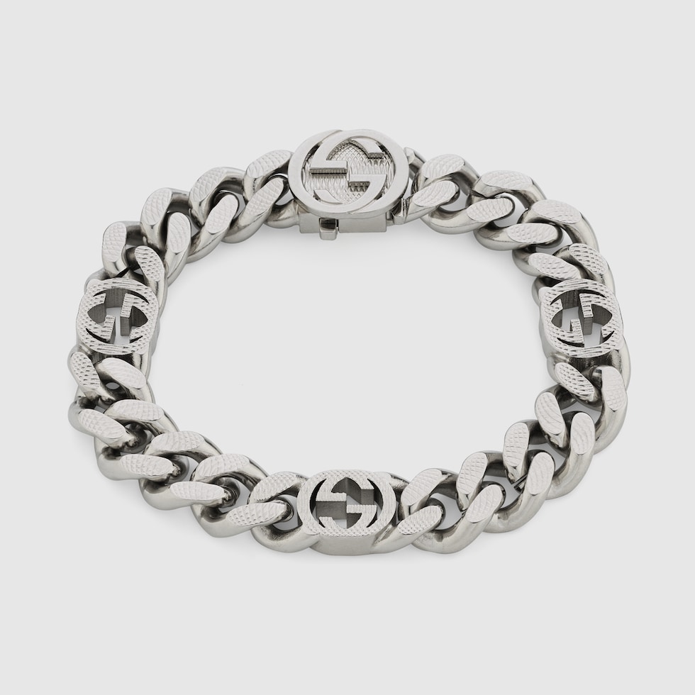 アクセサリー polyteron bracelet gucci hermes Gucci Interlocking bracelet in palladium metal | GUCCI® US