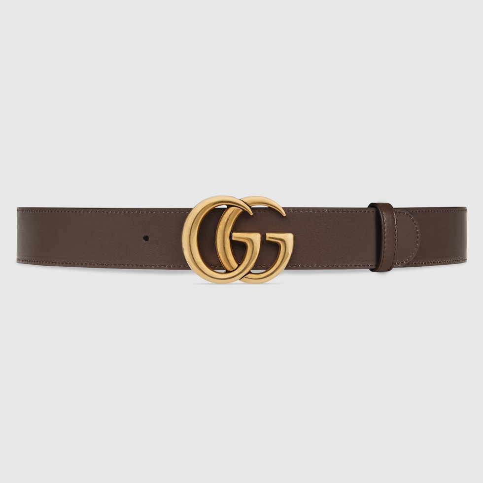 Brown Gucci GG Supreme Reversible GG Marmont Belt – Designer Revival