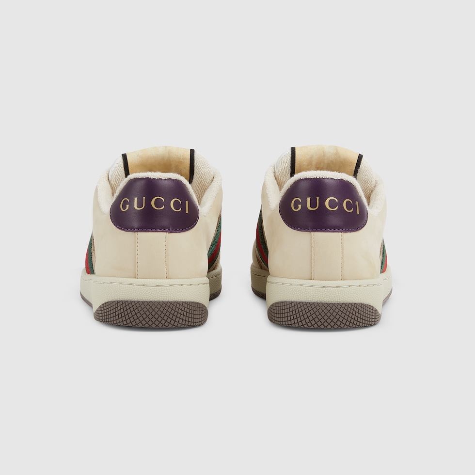 Women's Screener GG trainer in beige and ebony GG canvas