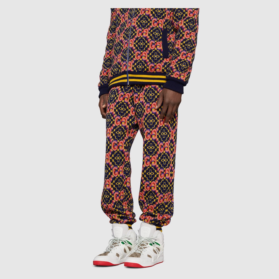 Men's Gucci Basket sneaker with Interlocking G in white Demetra GUCCI® NL