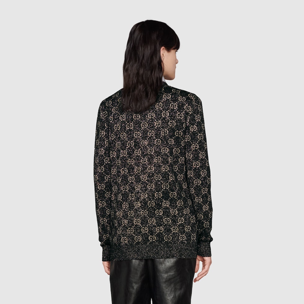 Monogram black jacquard jumper