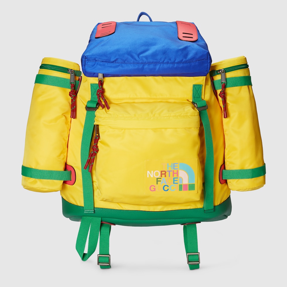 The North Face x Gucci backpack in yellow recycled nylon GUCCI® AE
