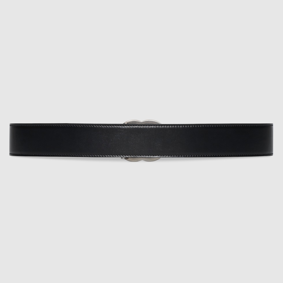 【GUCCI】BELT W.37GG M.R◆62705592TIN GG Marmont wide belt in black | GUCCI® US