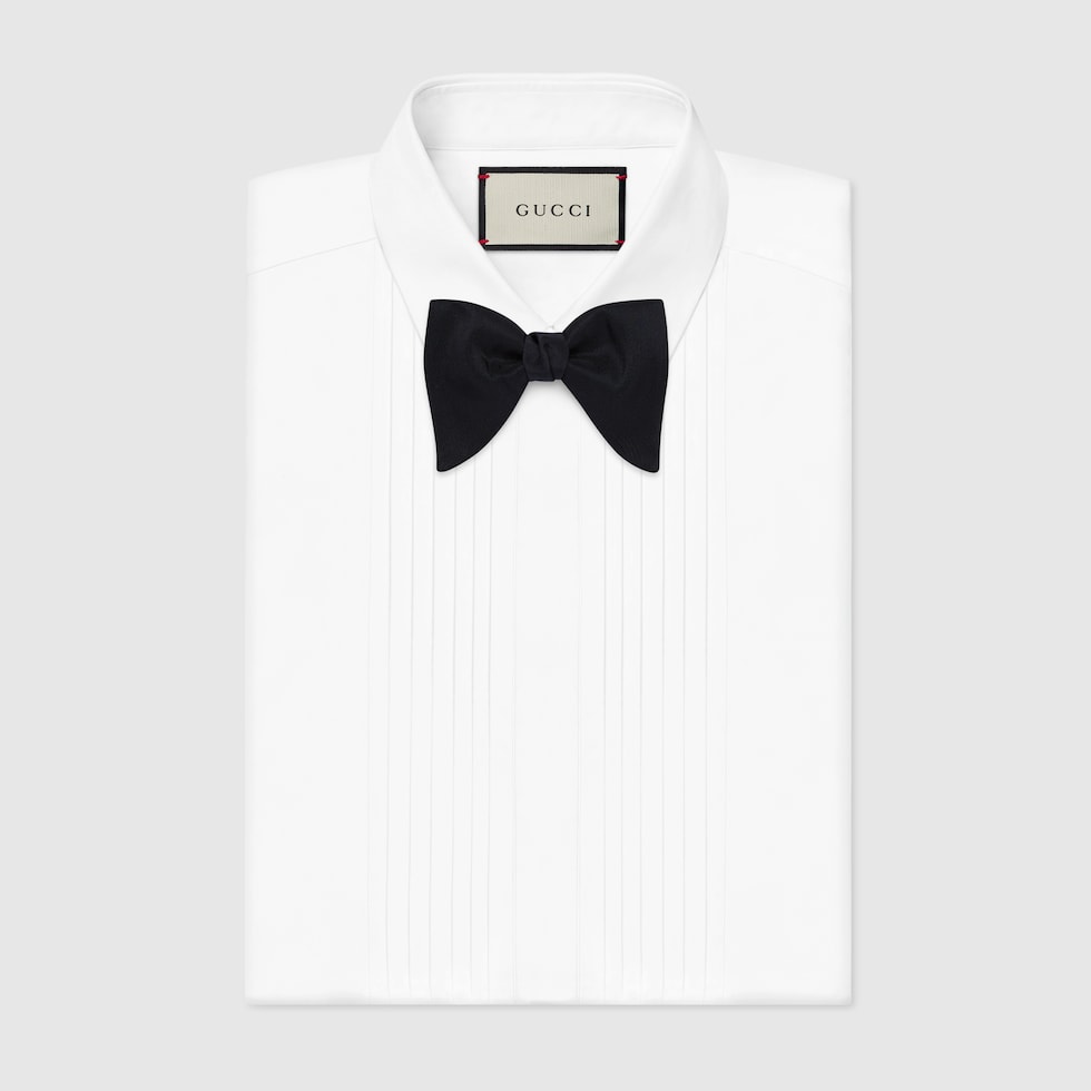 GUCCI Navy Silk Bow Tie main image 0