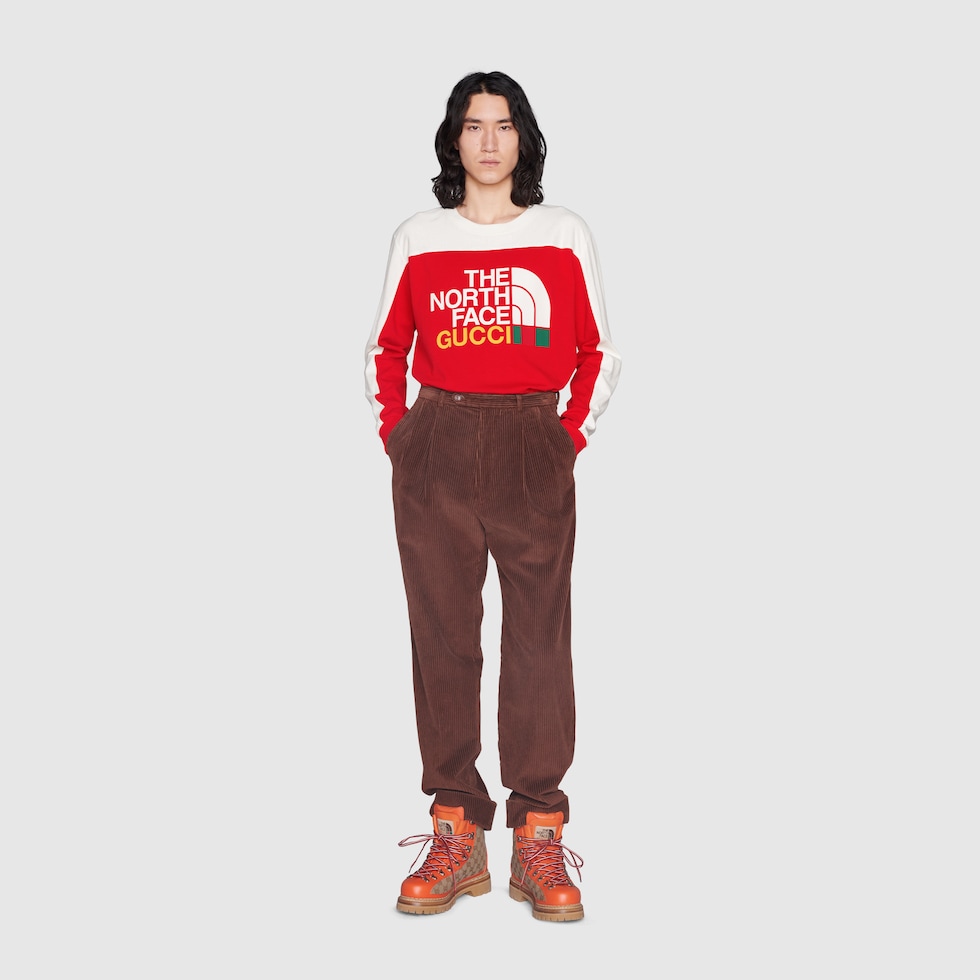 The North Face x Gucci T-shirt in red and white | GUCCI® SG The North Face x Gucci T-shirt in red and white | GUCCI® SG
