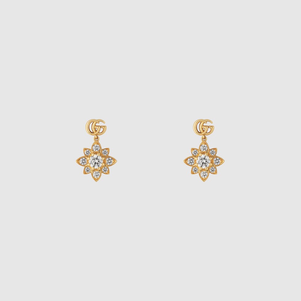 Gucci flora earrings sale