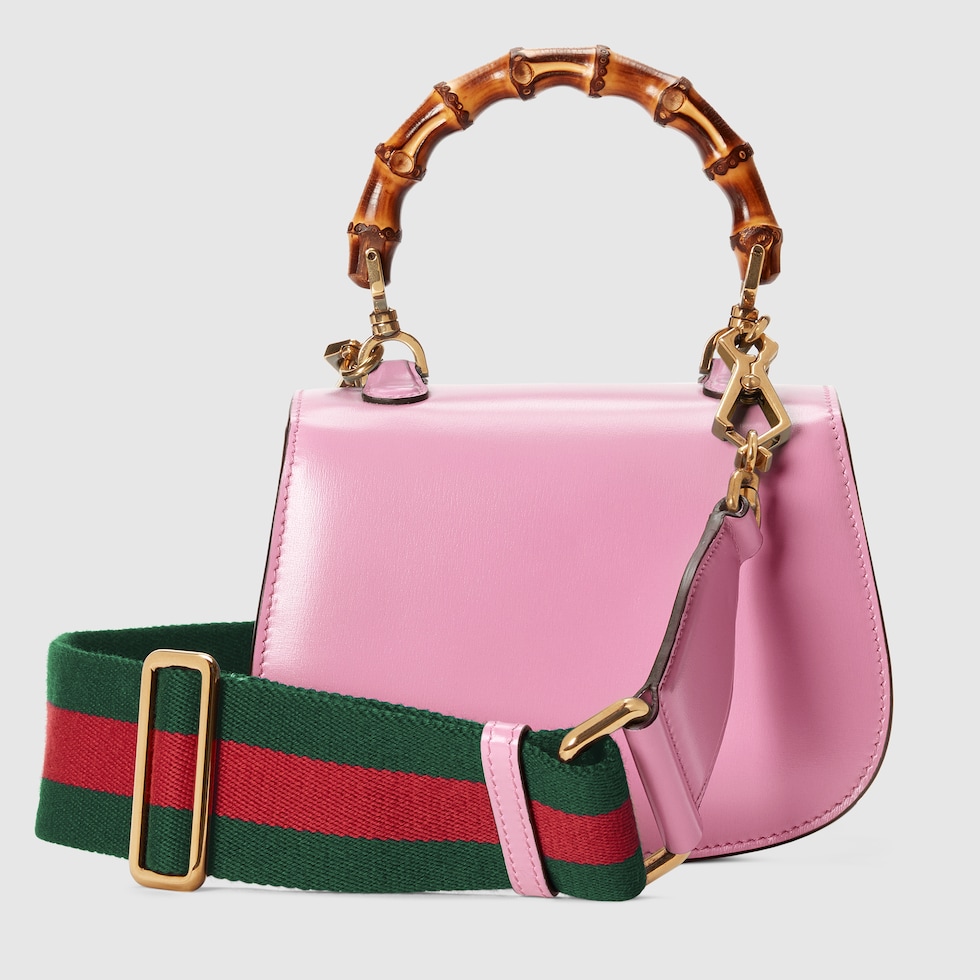 Gucci Bamboo 1947 mini bag in pink leather | GUCCI® US