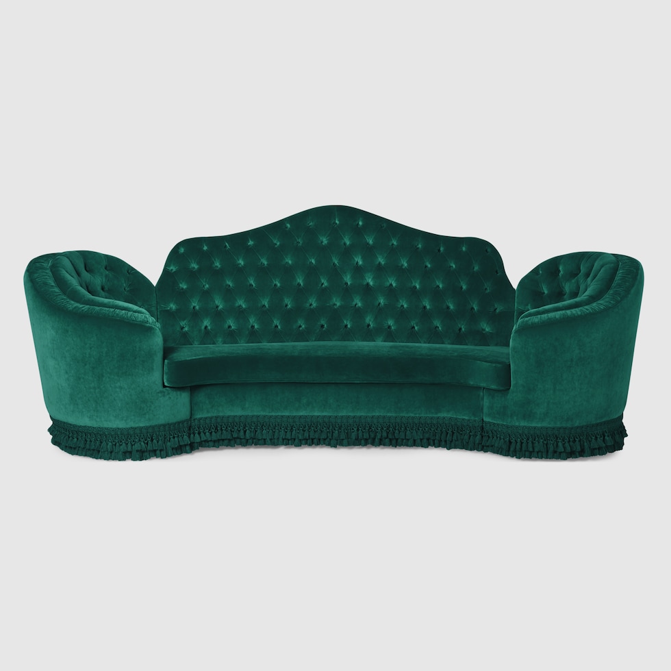 Amazon.com: yunqishi 2-Piece Green Velvet Tufted Sofa Set