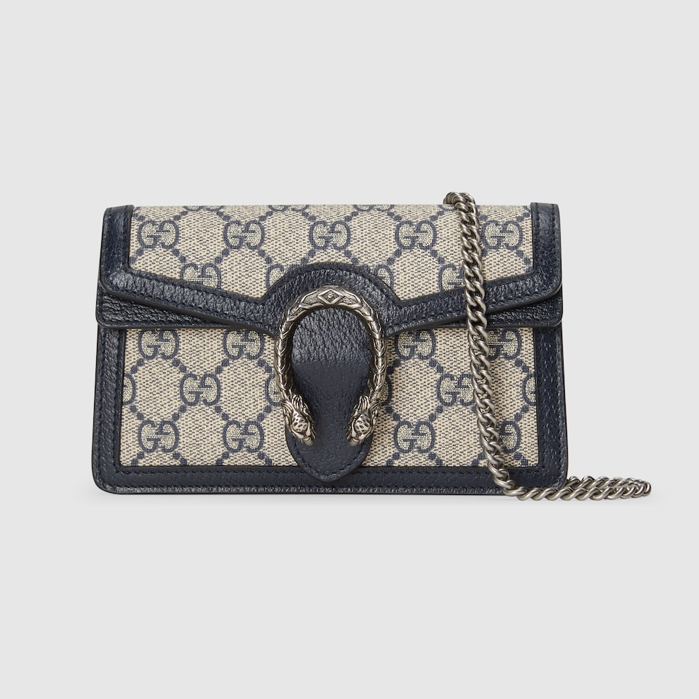 ショルダーバッグ・ポシェット GUCCI MINI BAG DIONYSUS IN TEESUTO GG SUPREME Dionysus mini bag in beige and blue Supreme | GUCCI® US