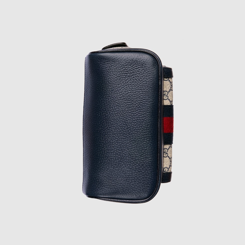 Ophidia small backpack in beige and blue GG Supreme | GUCCI® US