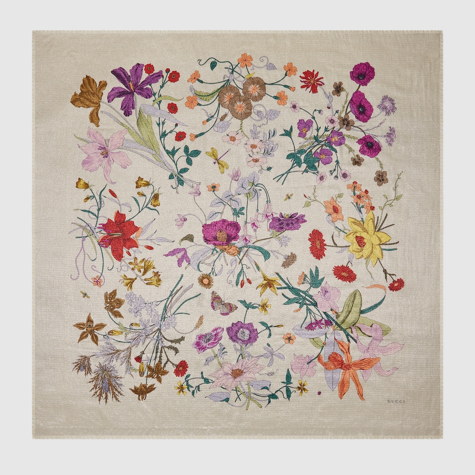【今日の超目玉】 Flora wool MX GUCCI® | ivory in shawl jacquard スポーツトイ・アクショントイ