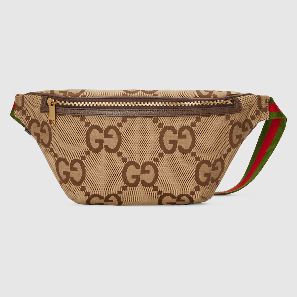 ジャンボGG ベルトバッグキャメル＆エボニー GGキャンバス | GUCCI® JP