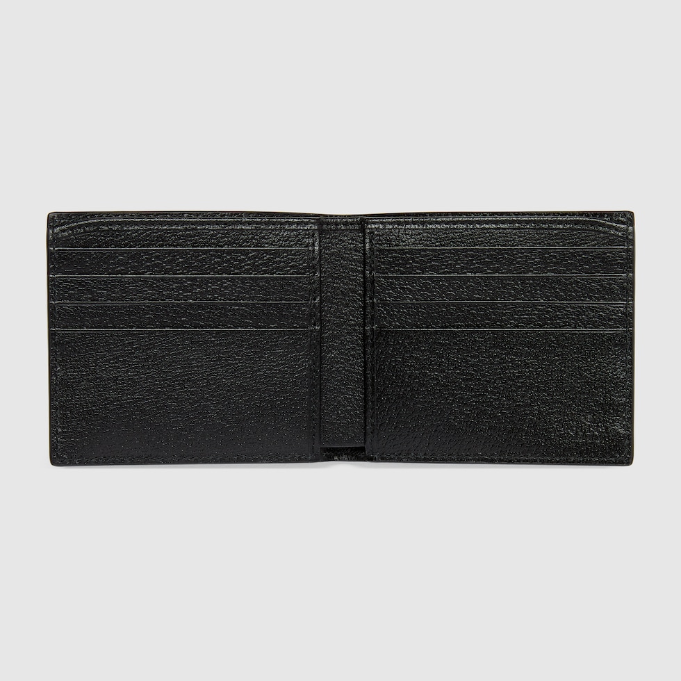 GG Marmont bi-fold card case wallet in black leather | GUCCI® US
