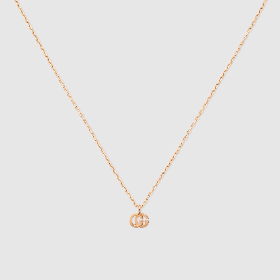 GGランニング18Kネックレス GG Running 18k necklace in 18k rose gold | GUCCI® US