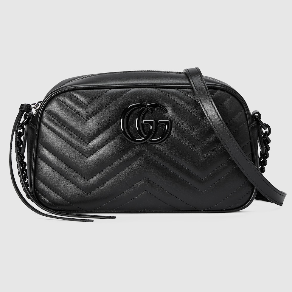 Black gucci marmont bag deals