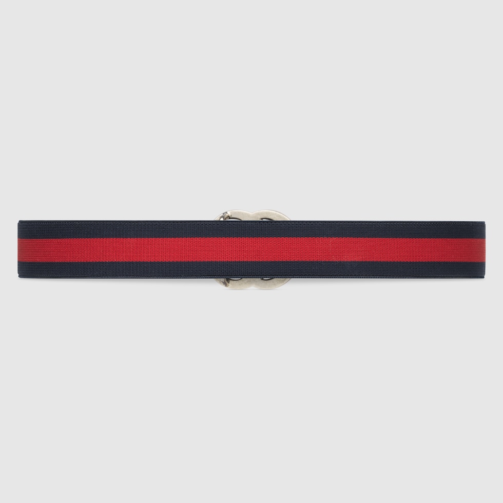 Black gucci belt with red stripe deals
