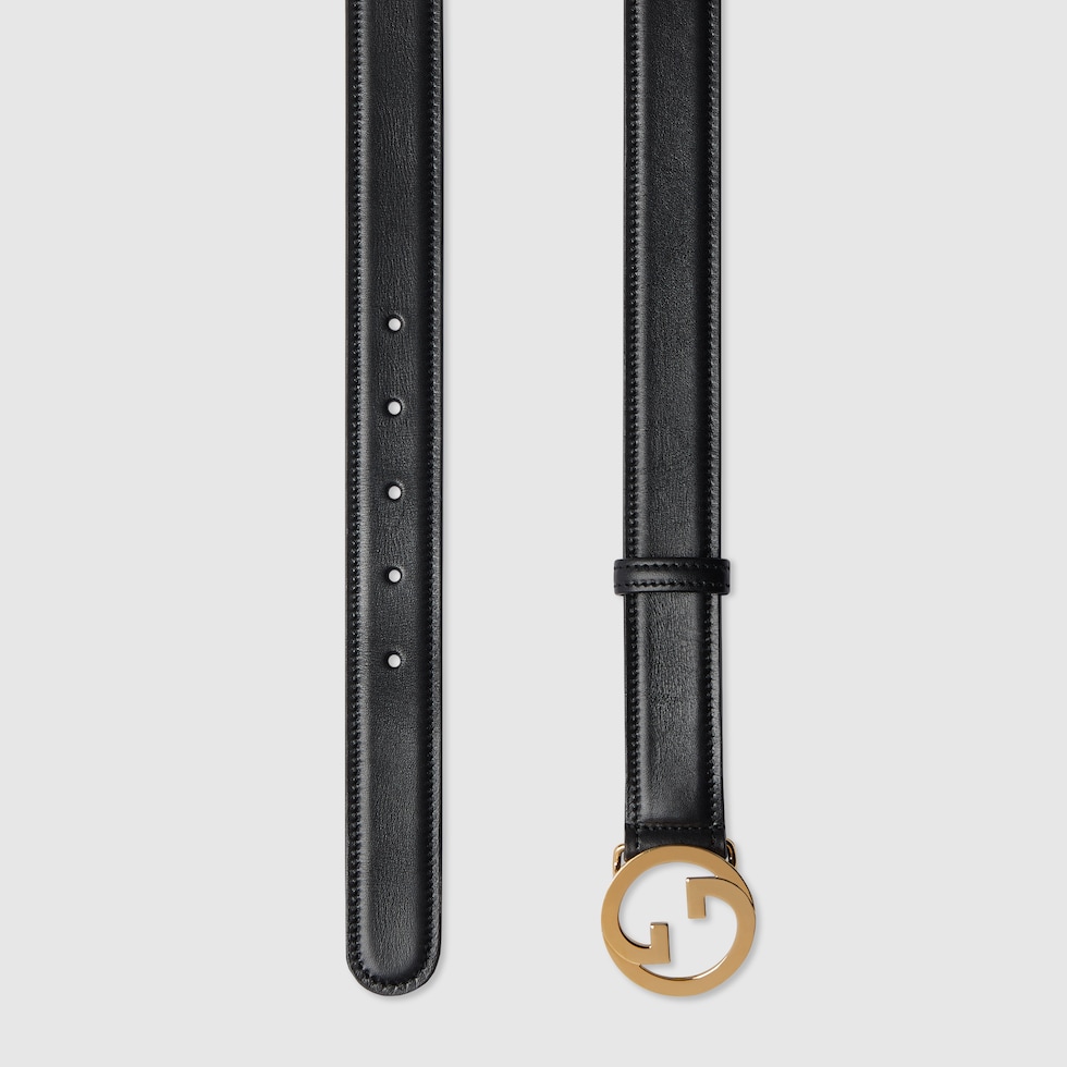 ベルト GUCCI SS23 Painted leather belt (7185051J70G 1000) Gucci Painted Leather Belt | italist