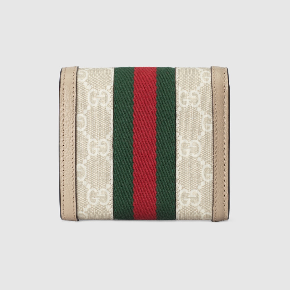 オフィディア〕GG カードケース ウォレット ・ベージュ＆ホワイト