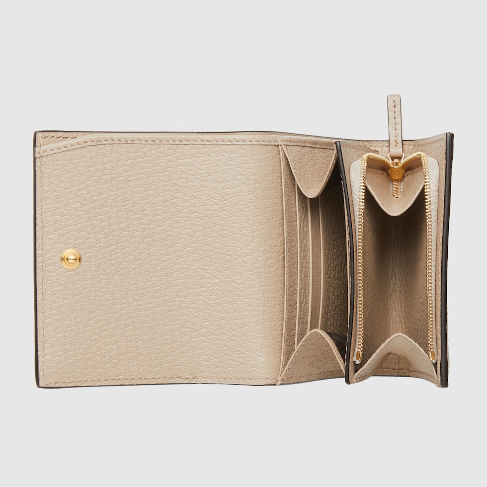 GUCCI グッチオフィディアカードケースウォレットベージュ＆ホワイトほぼ未使用 オフィディア〕GG カードケース ウォレット ・ベージュ