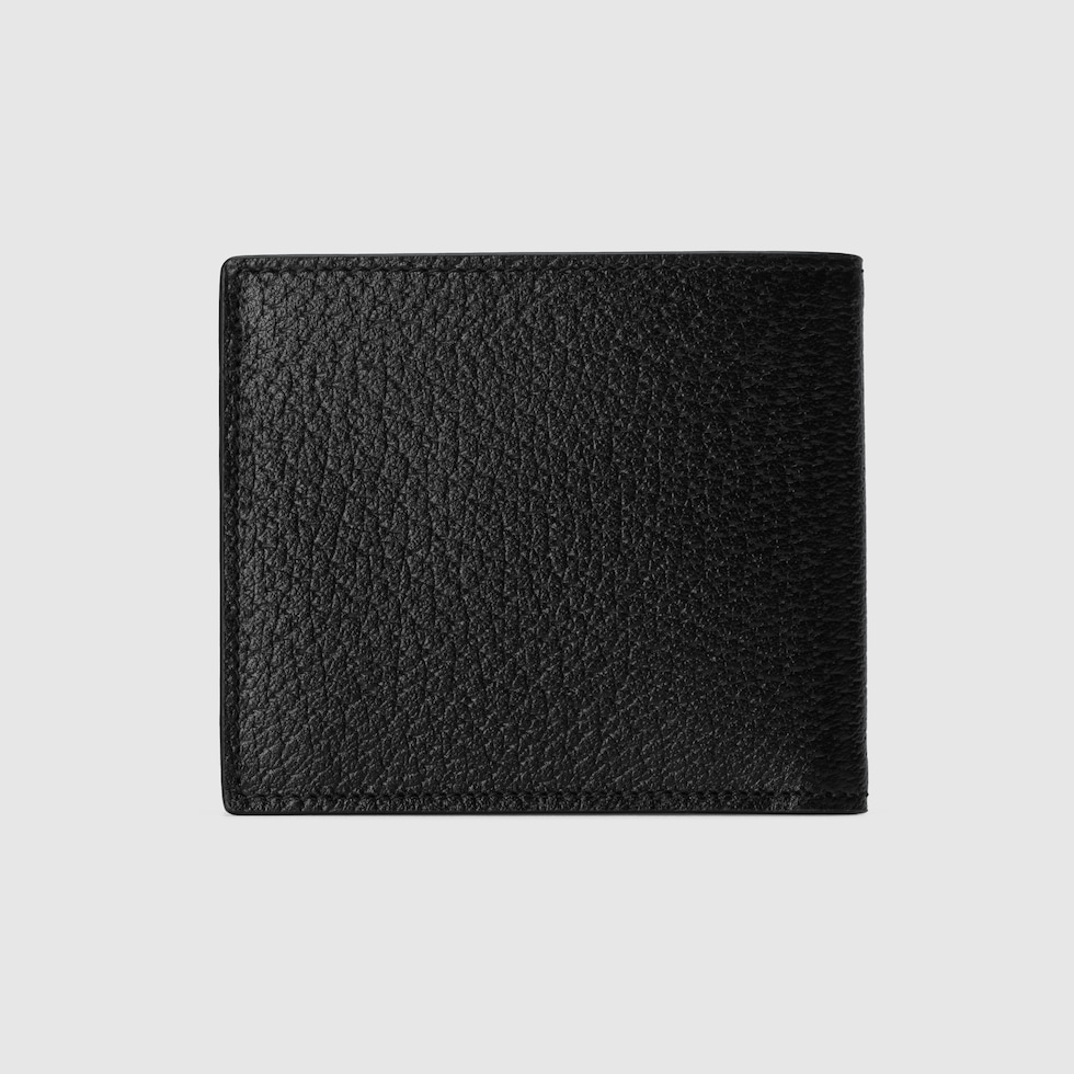 ３番：葉っぱ 120円→100円 グッチ GGマーモント 428725 レザー 二つ折り財布 ブラック Aランクの