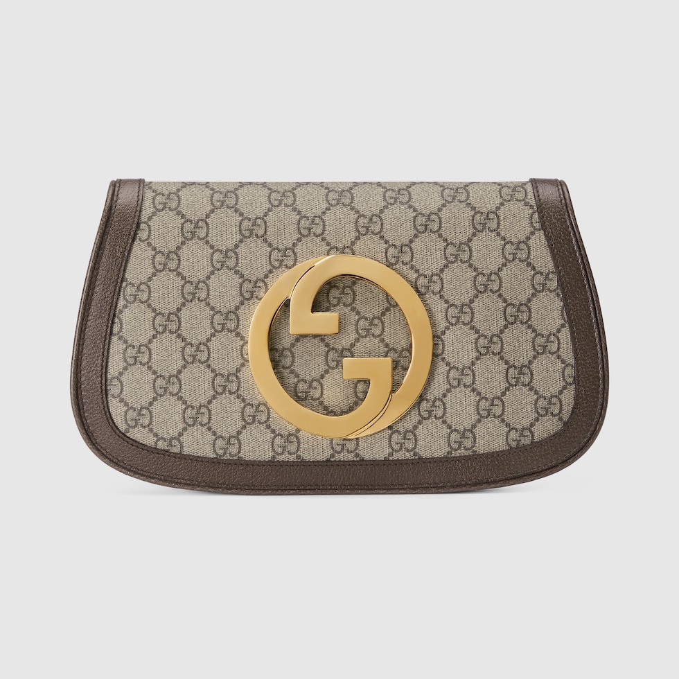 Bolsa para el hombro pequena Gucci Blondie inSupreme beige y ebano GUCCI MX