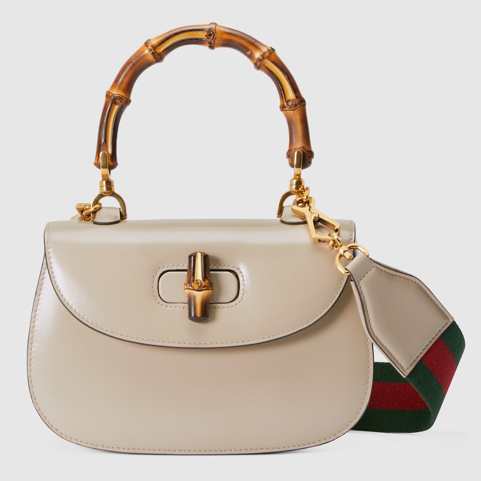 グッチ バンブー 1947〕スモールバッグベージュ レザー | GUCCI® JP