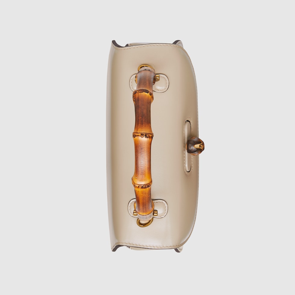 グッチ バンブー 1947〕スモールバッグ ・ベージュ レザー