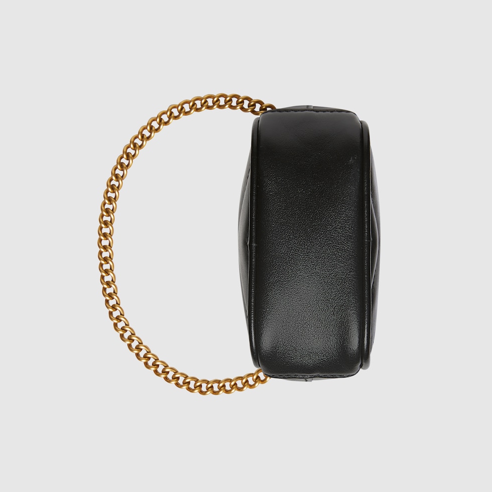 GG Marmont mini bag in black leather | GUCCI® US