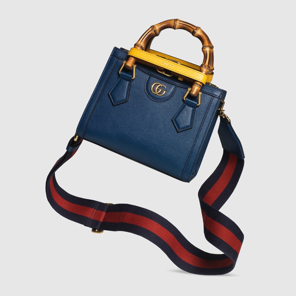 グッチ ダイアナ〕ミニ トートバッグロイヤルブルー レザー | GUCCI® JP