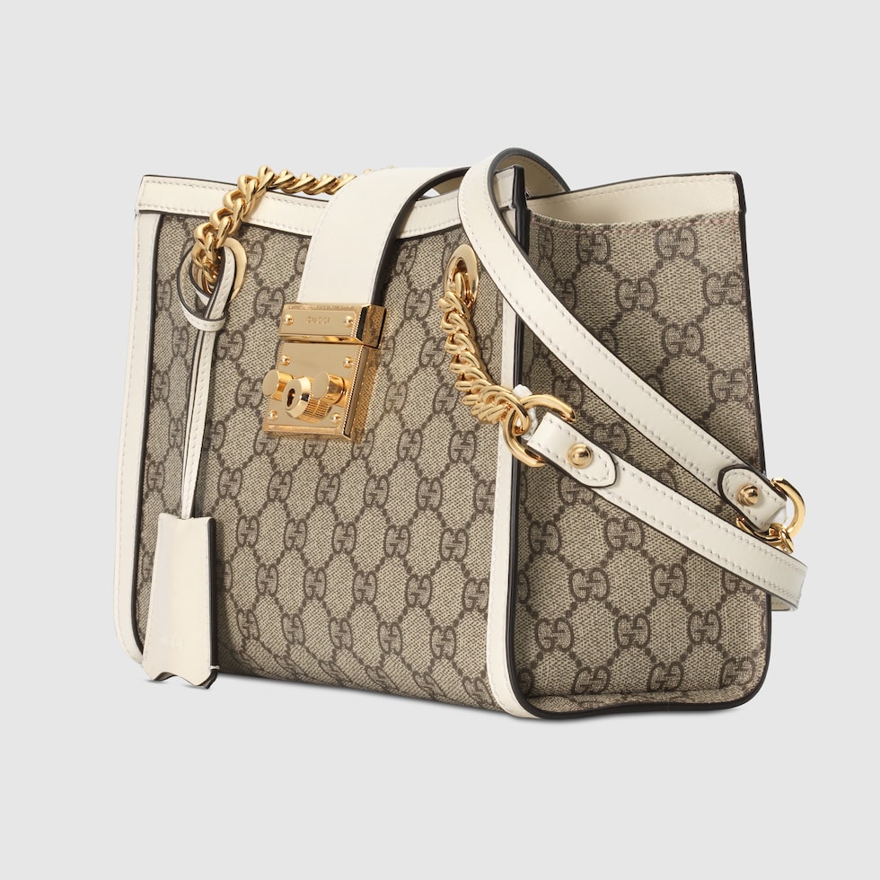 GG Supreme Padlock Small Shoulder Bag | GUCCI® SG