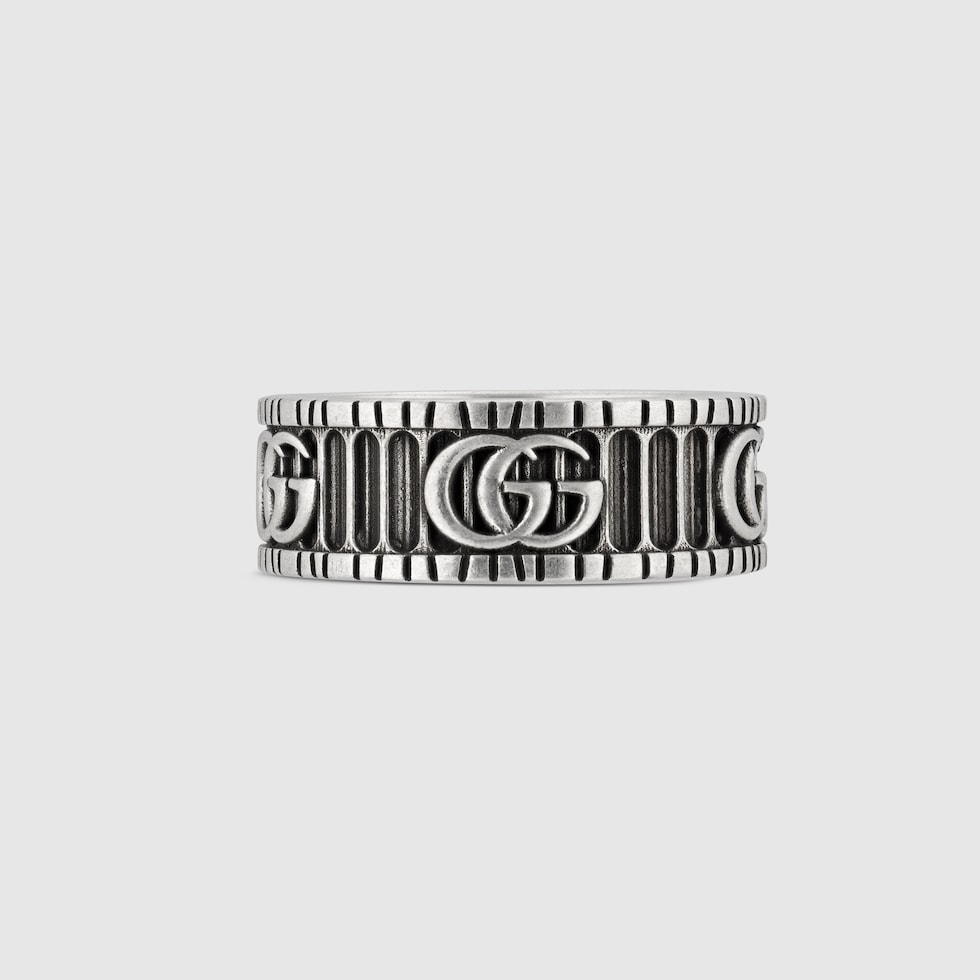 美品 GUCCI グッチ インターロッキング ダブルG シルバー リング グッチ GUCCI リング インターロッキングGのおすすめ人気商品