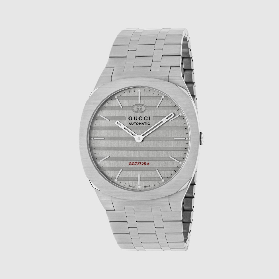 アナログ腕時計 GUCCI   25h watch in steel with 18k gold plating GUCCI 25H watch, 40mm in steel | GUCCI® US
