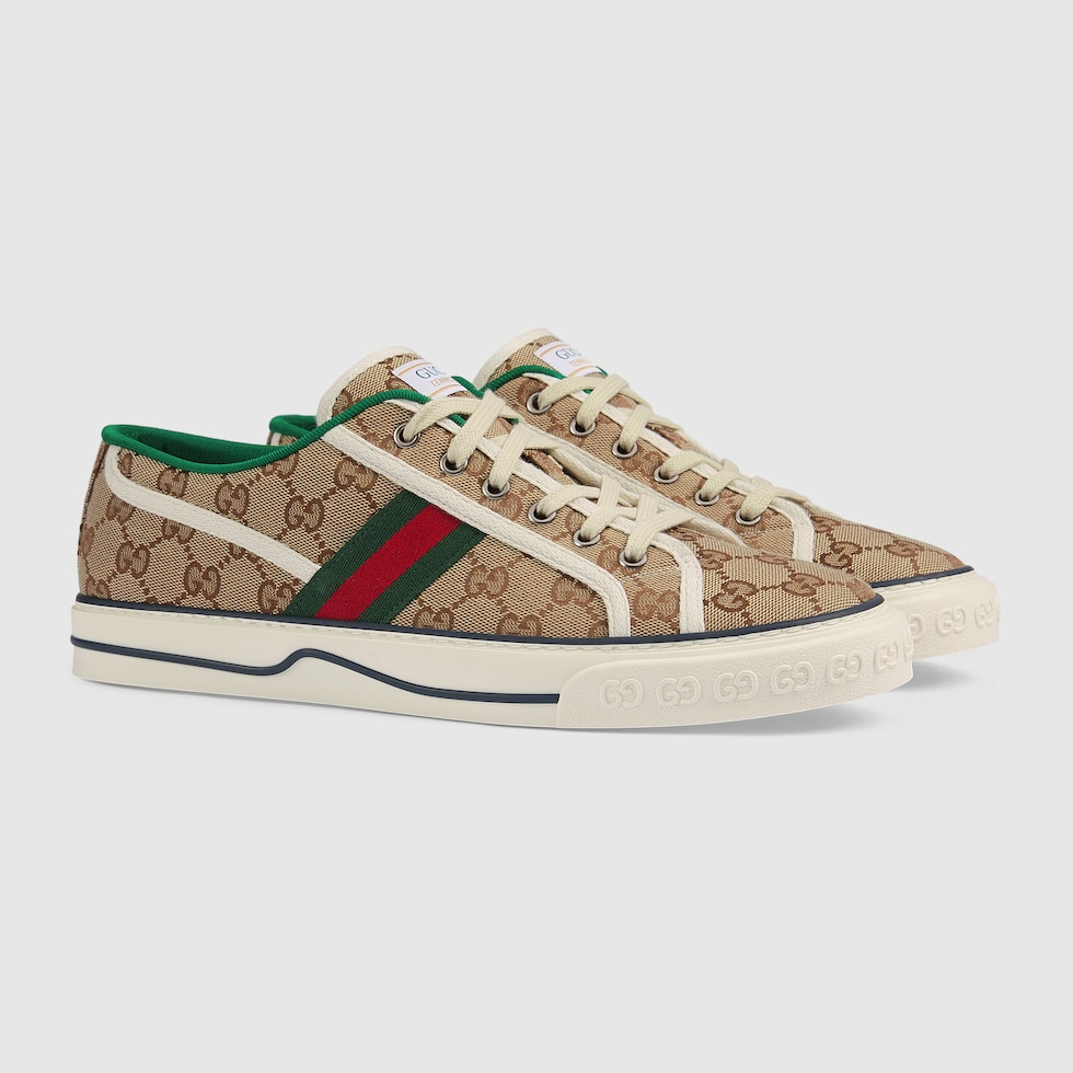 GUCCI TENNIS 1977 スニーカー Men's GG Gucci Tennis 1977 sneaker in beige/ebony original