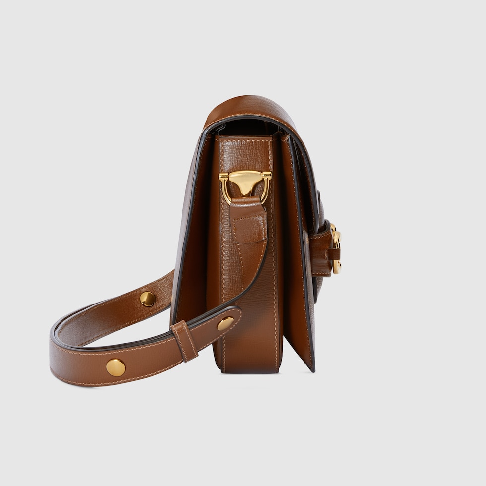 Brown leather gucci bag cheap