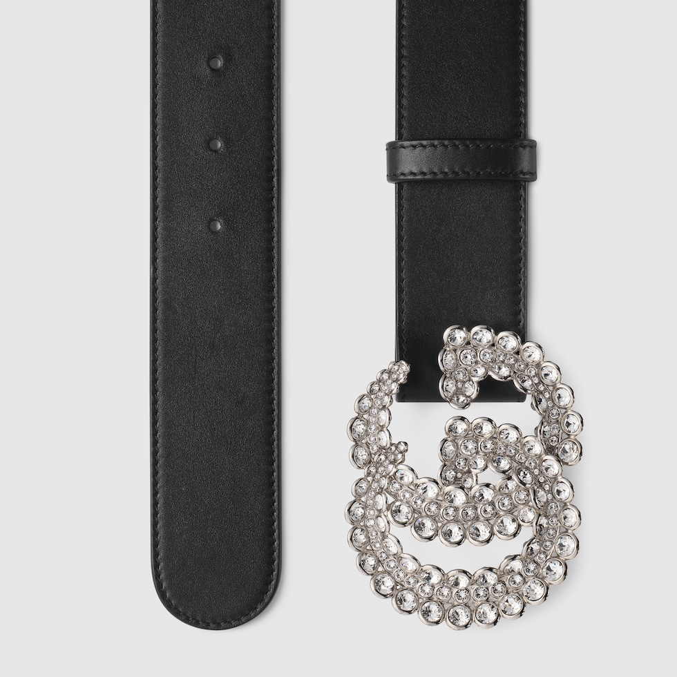 Gucci Crystal Double G Belt