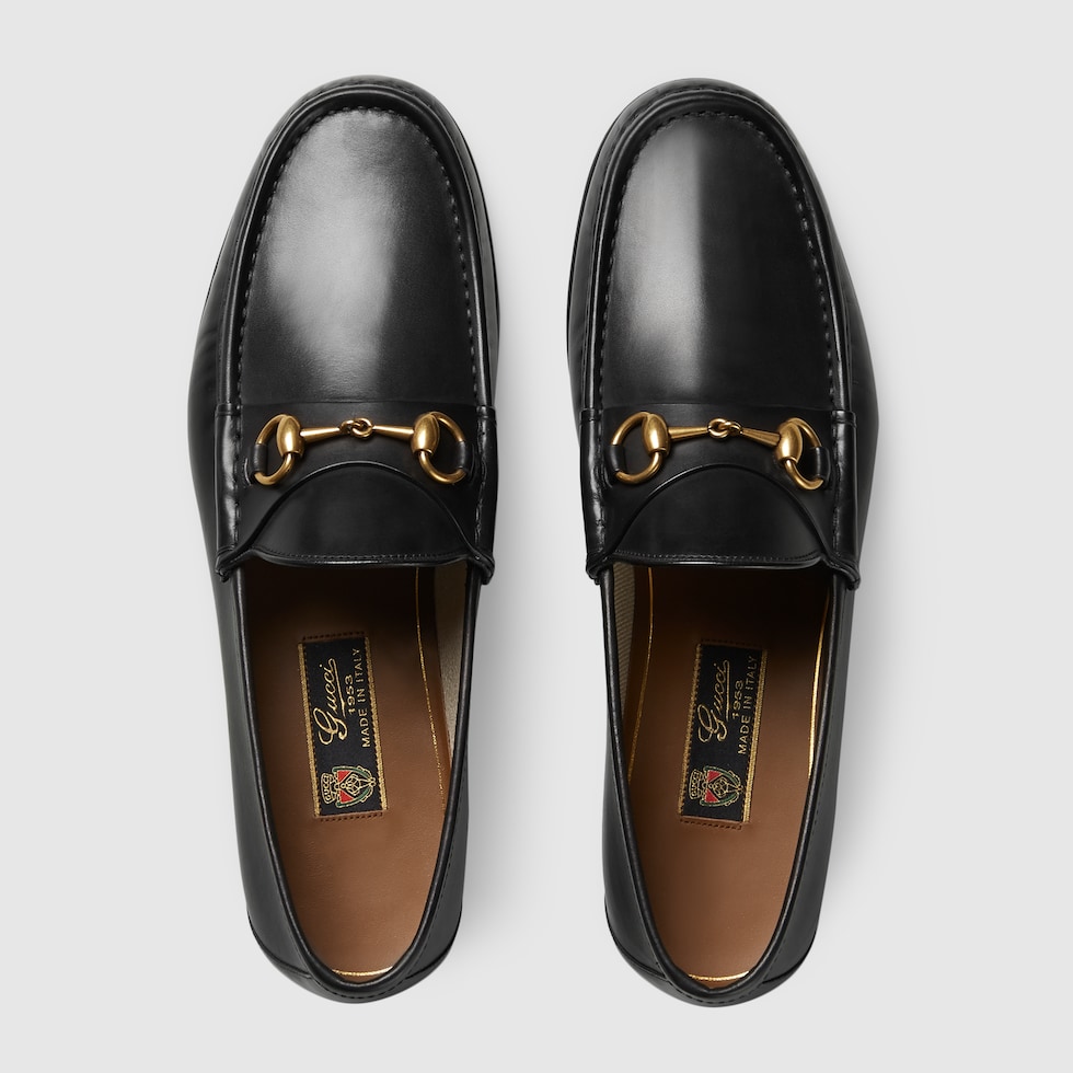 Mocassino 1953 con Morsetto in pelle nera | GUCCI® IT