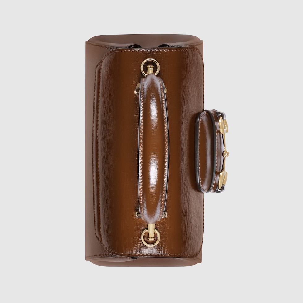 Gucci Horsebit 1955 mini top handle bag in light brown
