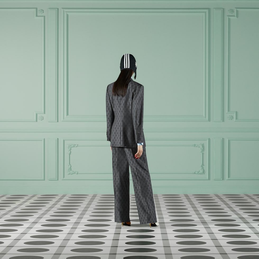 ボトムスその他 GUCCI Gray wool trousers 25724628_55930937_600.jpg