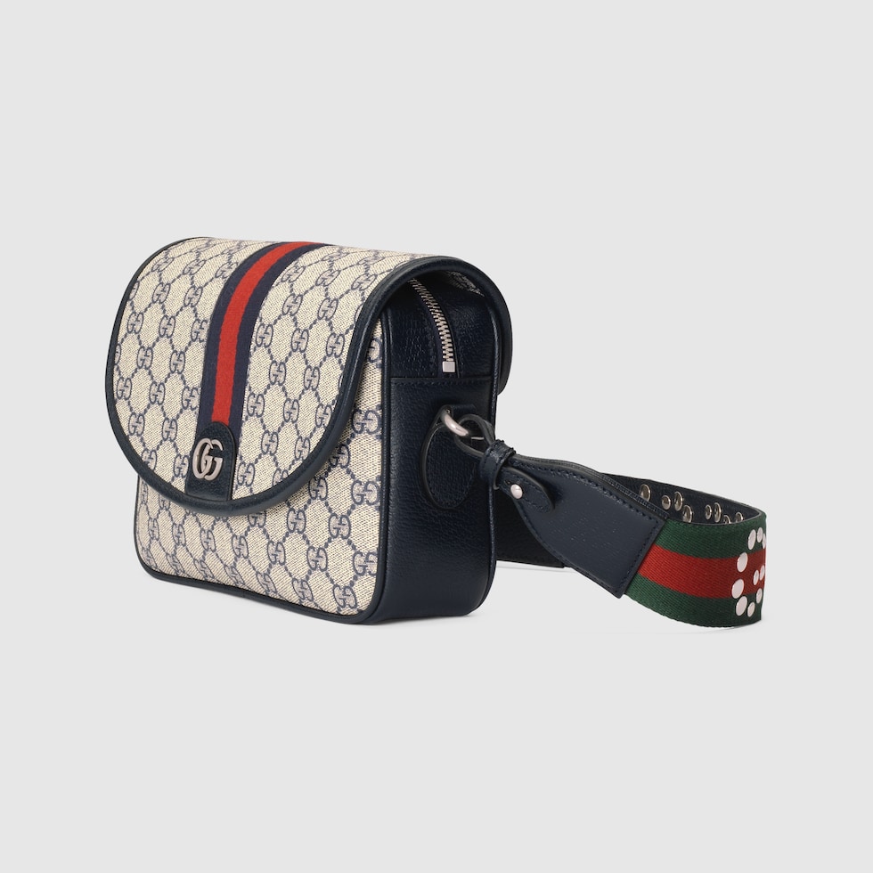 GUCCI　グッチ　スモール メッセンジャーバッグ　GGスプリームキャンバス グッチGGスプリーム メッセンジャーバッグ 黒 メンズ GGスプリーム