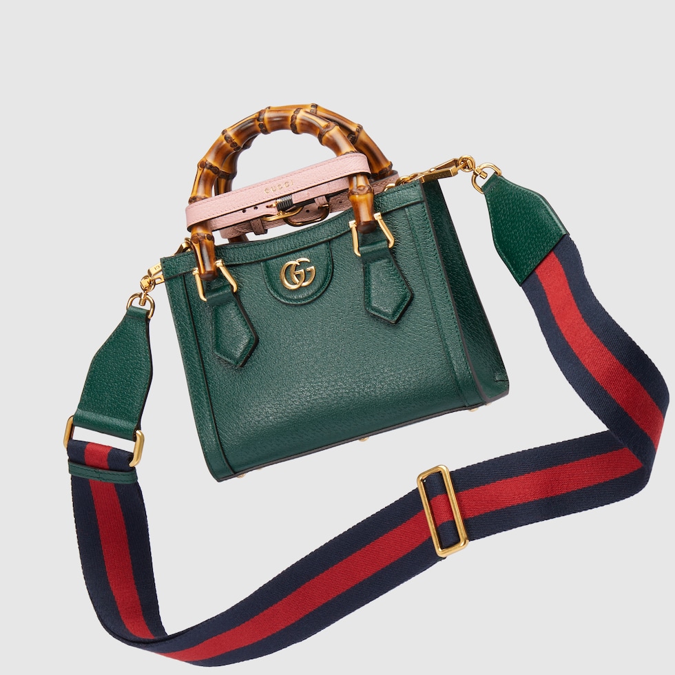 Gucci Diana Small Tote Bag Emerald Green in Leather with Gold-tone - US