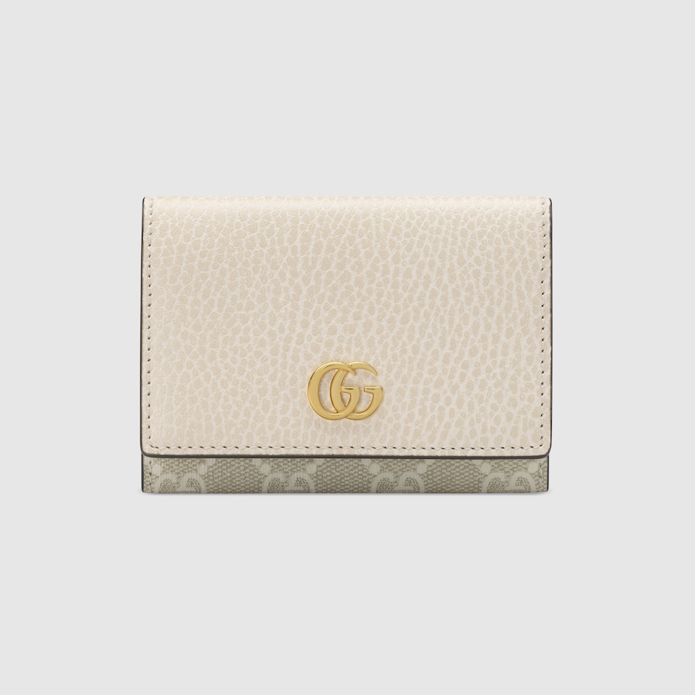 GUCCI ホワイトレザー 名刺入れ グッチレディース 財布・小物 ダブルG カードケース | GUCCI公式
